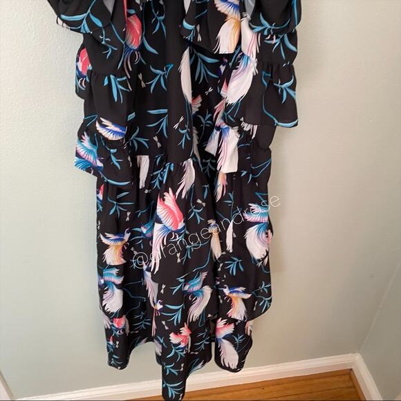 Borgo De Nor Sandra Tiered Bird Midi Dress 6 - Picture 14 of 16